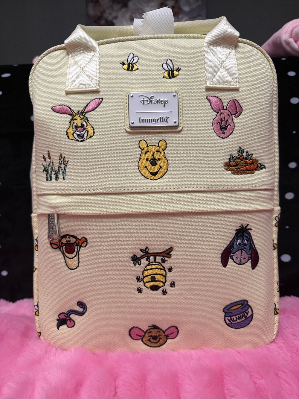 Loungefly Cream Winnie the Pooh Embroidered Kids Backpack